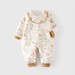 Pichi floral de invierno para bebé niña – Algodón suave