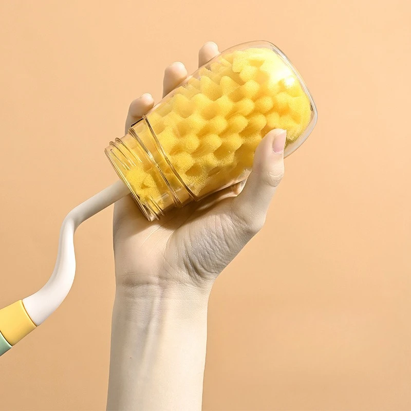 Cepillo de esponja para biberones con mango largo juego tetinas - imagen 3