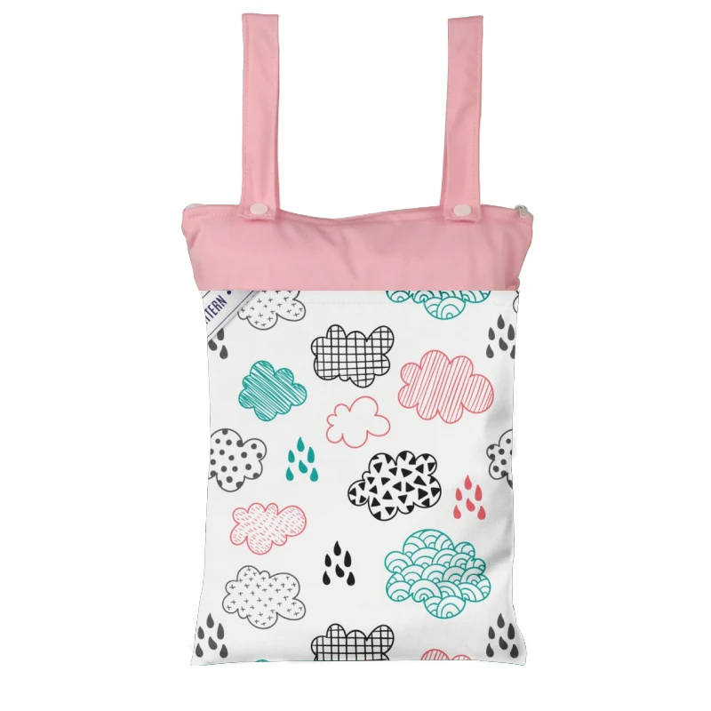 Bolsa impermeable para cochecito seca y húmeda con bolsillos - imagen 4