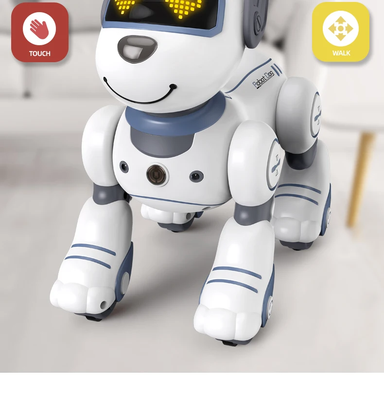 Perro robot Kmoist vista trasera mostrando detalles