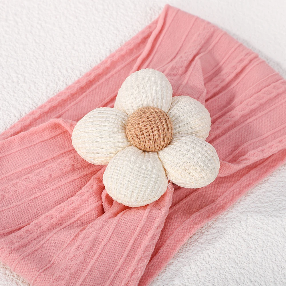 Diadema con flores y turbante elástico para bebé - imagen 2