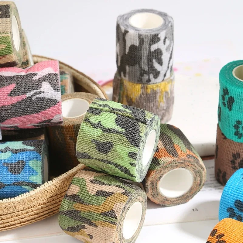 Venda adhesiva elástica camuflaje de no tejido para primeros auxilios - imagen 3