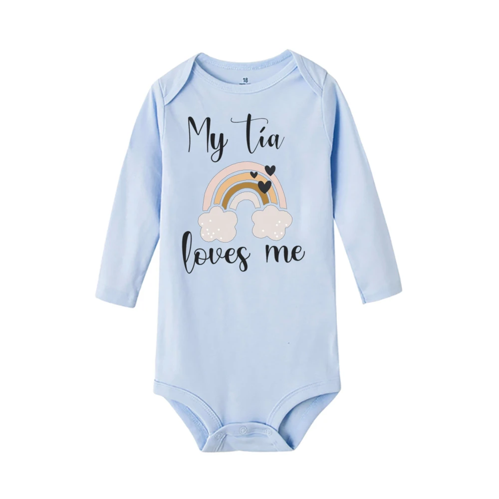 Body de algodón para bebé - Manga larga, estampado suave unisex - imagen 2