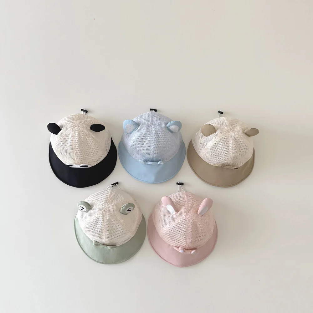 Gorro de verano de malla con diseño animal y ala ancha