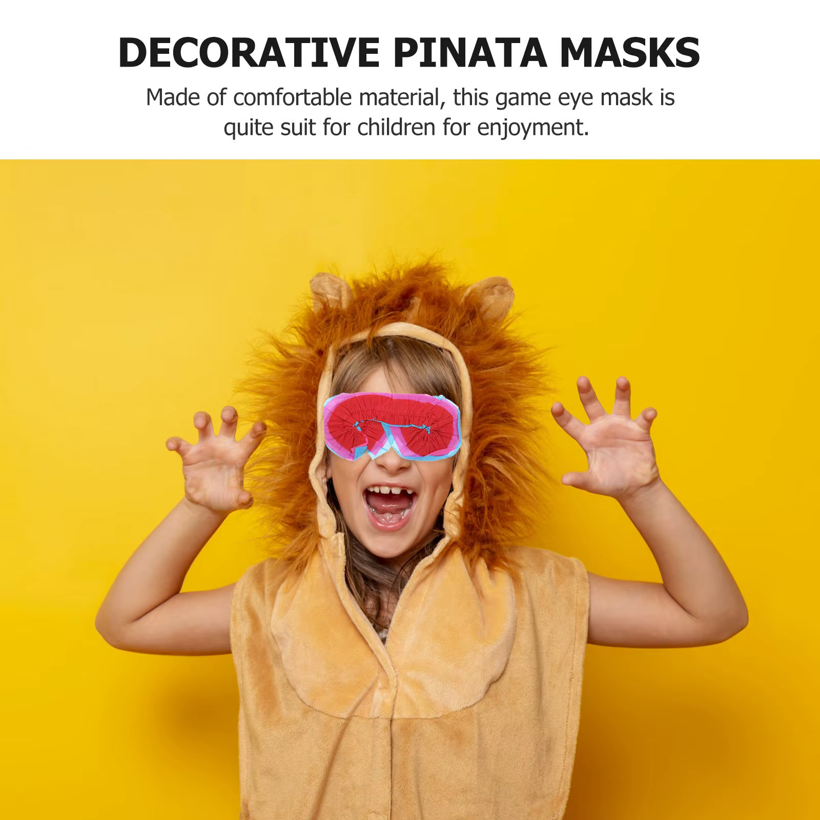 Antifaces para ojos infantiles tipo piñata, ligeros en fiesta - imagen 2