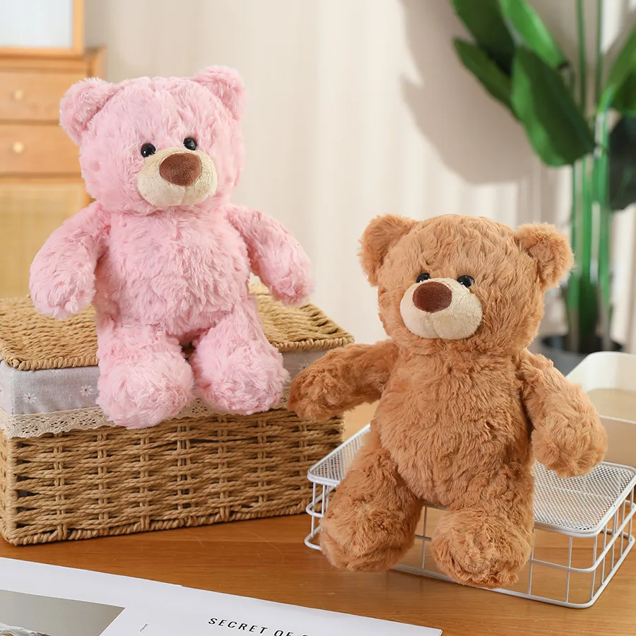 Oso de peluche rizado marrón suave para decoración y regalo infantil - imagen 5