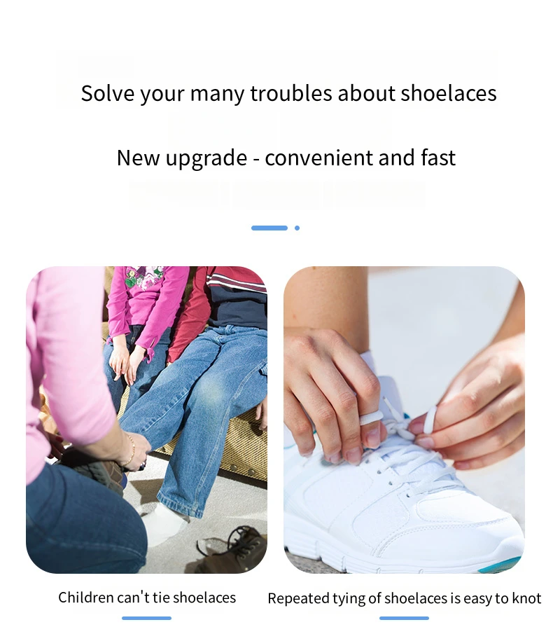 Cordones listos para usar en zapatillas