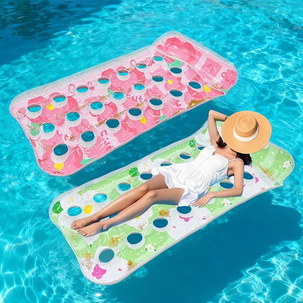 Silla flotante inflable para piscina y playa, asiento individual - imagen 3