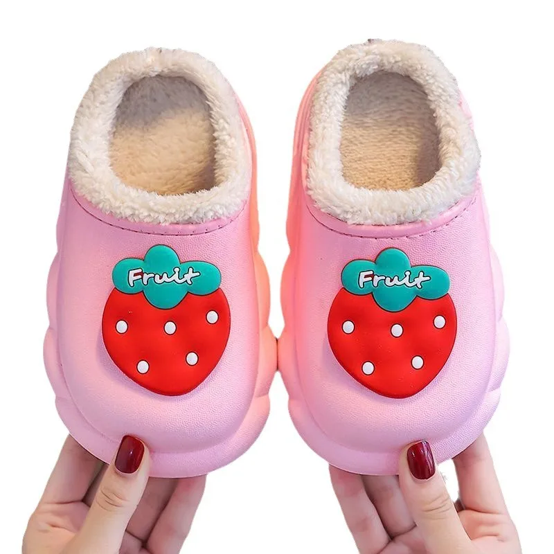 Pantuflas antideslizantes de casa algodón para niños y niñas