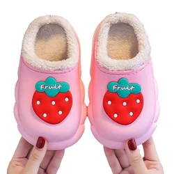 Pantuflas antideslizantes de casa algodón para niños y niñas