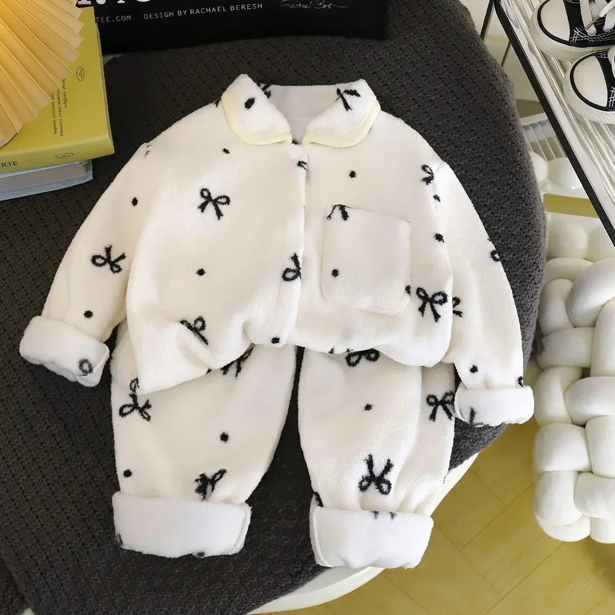 Pijama de franela infantil con estampado dibujos animados - imagen 5