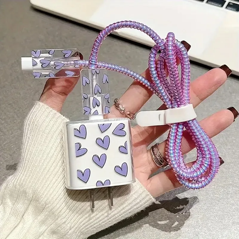 Protector de cable de carga para iPhone con funda enrollable - imagen 3