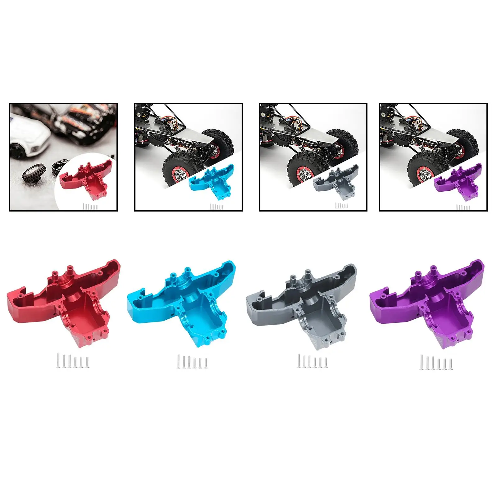 Cubierta de diferencial anticolisión de aleación para RC 1/14 - imagen 3