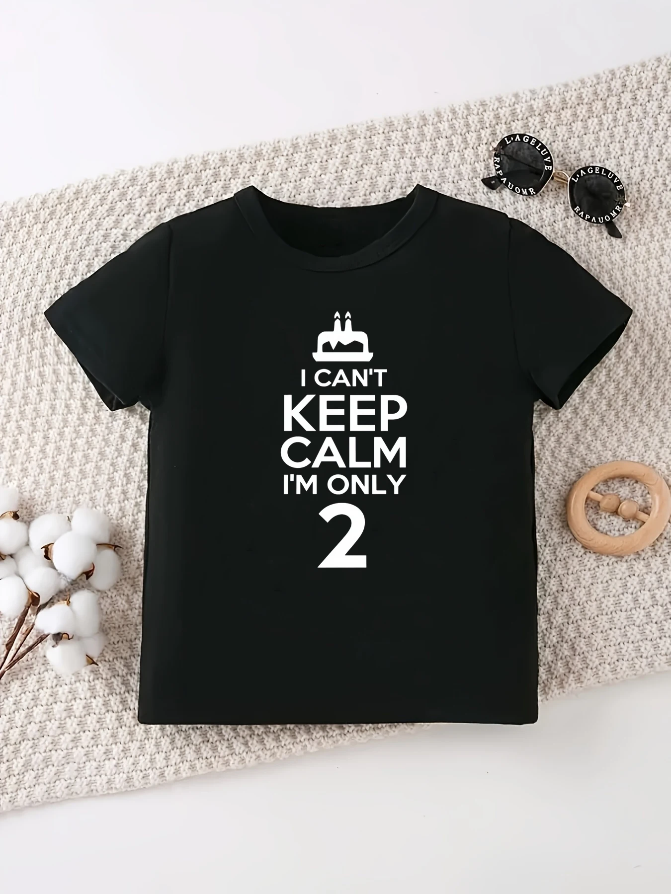 Camiseta infantil con estampado de cumpleaños para niñas y niños - imagen 3