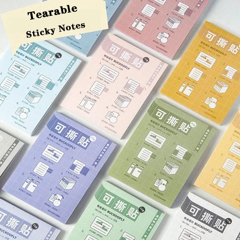 Notas adhesivas estilo kawaii para niños – Colores vivos para organizar