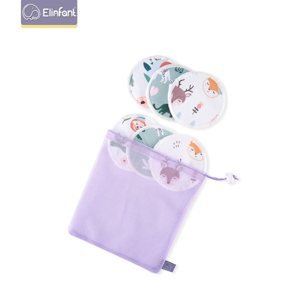Protectores mamarios de bambú reutilizables – Impermeables y lavables