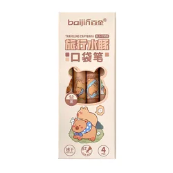 Bolígrafos gel capibara – Secado rápido 0.5mm