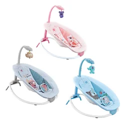 Mecedora plegable para bebé con asiento vibratorio y música
