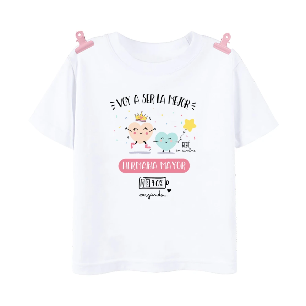 Camiseta para Hermana Mayor - Anuncio Bebé Niñas Verano Suave - imagen 5