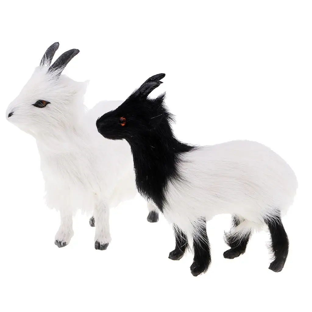 Figura de cabra de lana para manualidades y casa de muñecas - imagen 3