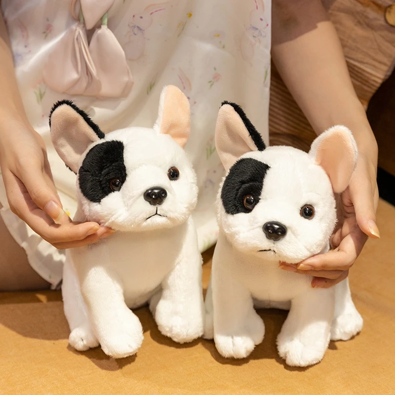 Peluche bulldog inglés realista suave y tierno para niños - imagen 5