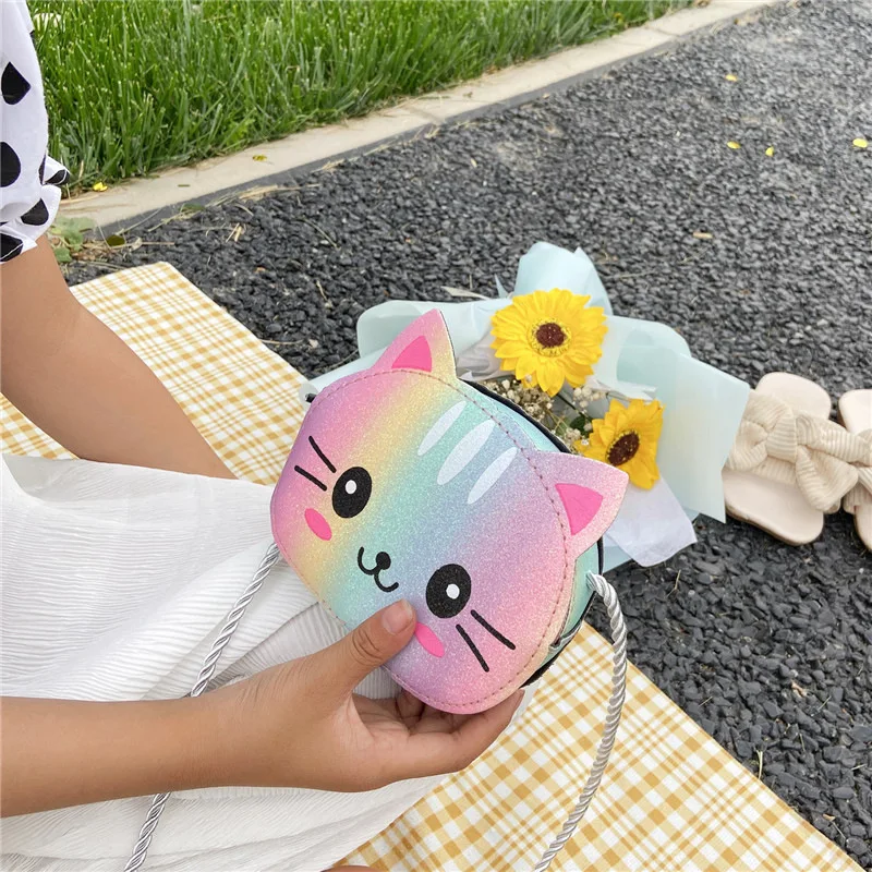Bolso bandolera infantil de gato dibujos animados para niños y niñas - imagen 2