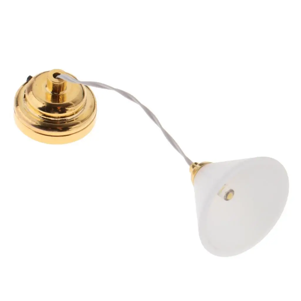 Lámpara de techo miniatura LED para dormitorio casa muñecas - imagen 5
