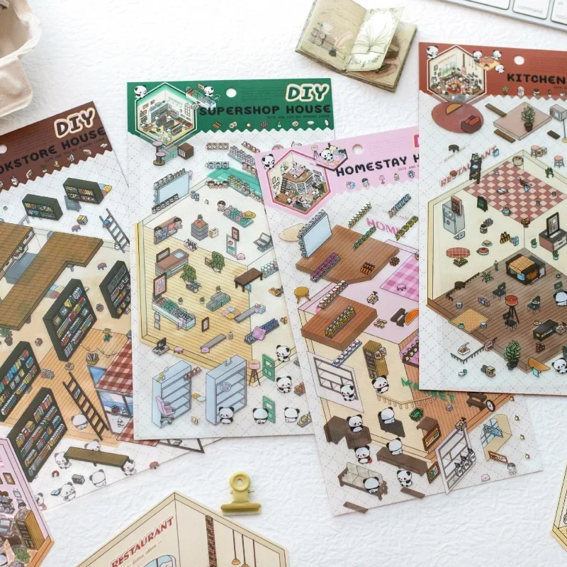 Pegatinas 3D de paisajismo para niños – Regalo Navidad
