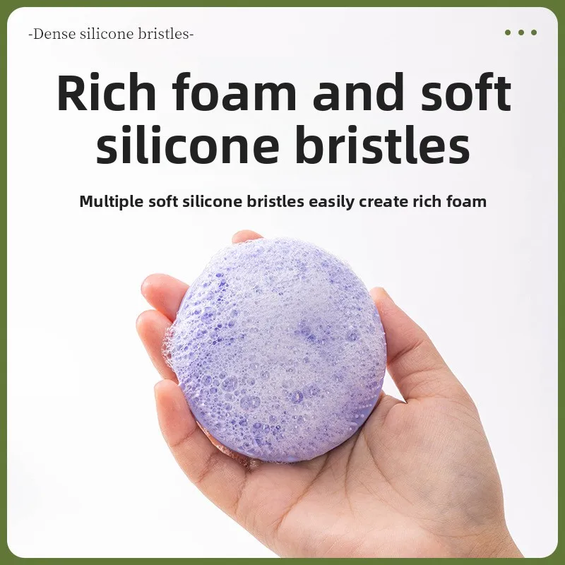 Cepillo de silicona para limpieza facial y masaje del bebé - imagen 3
