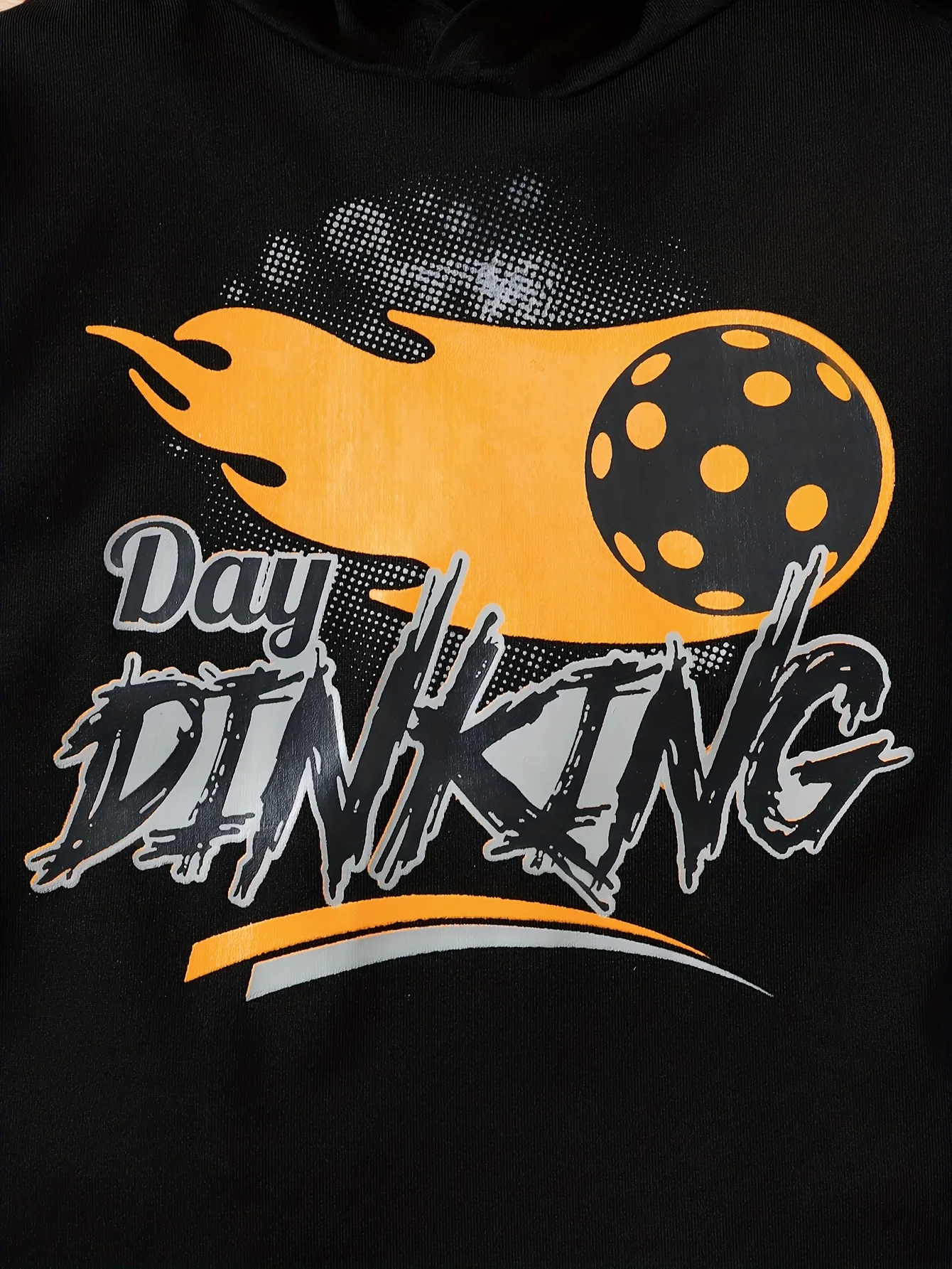 Conjunto de bebé con capucha negra estampado baloncesto - imagen 2