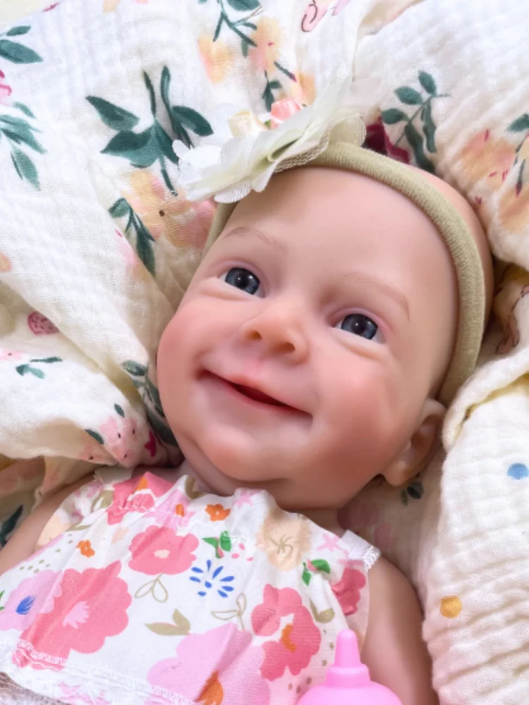 Muñeca reborn de silicona Sebastian, cuerpo lavable y lisa - imagen 3