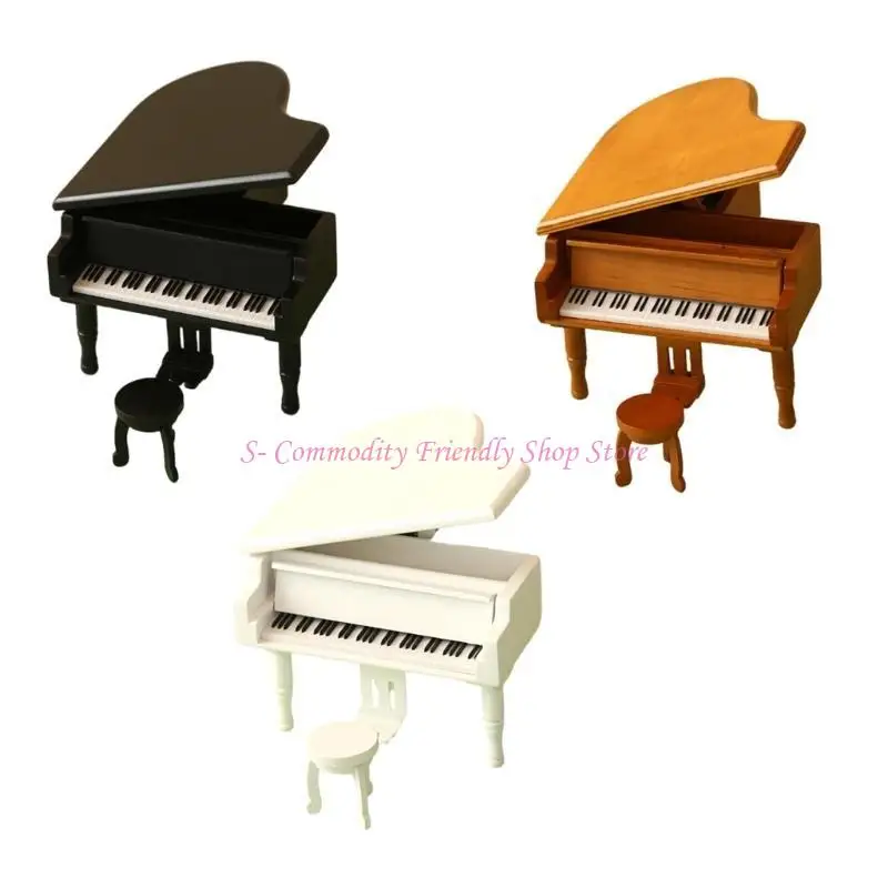 Piano en miniatura para casa de muñecas