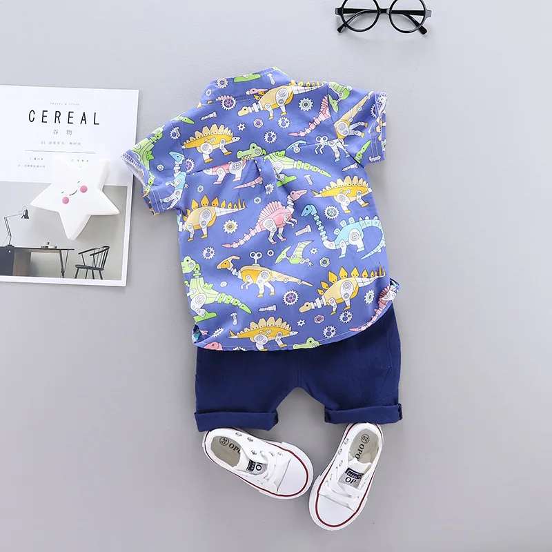 Conjunto verano bebé: camiseta estampada y shorts de algodón - imagen 3