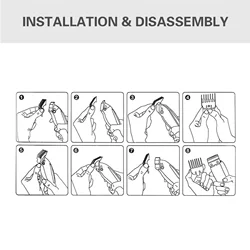 Accesorios para recortadora de pelo universales: peines limitadores