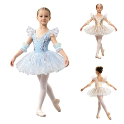 Vestido de ballet tutú con lentejuelas y detalles para niñas