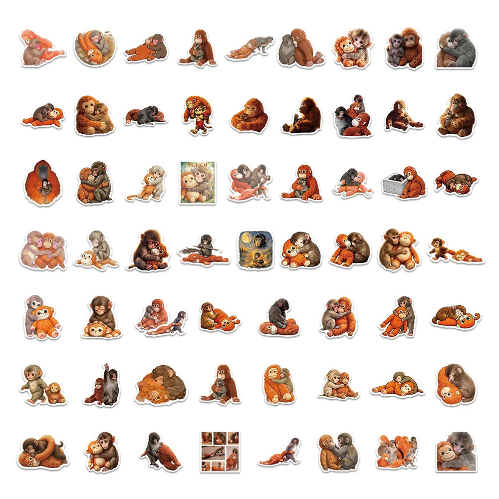Pegatinas impermeables de mono con dibujos animados para portátil - imagen 2