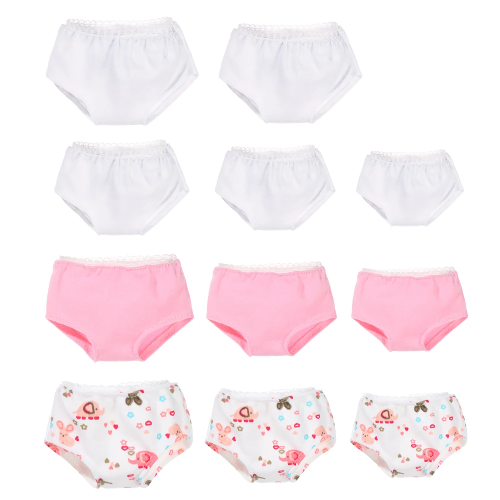 Bragas divertidas con estampado animal para muñecas
