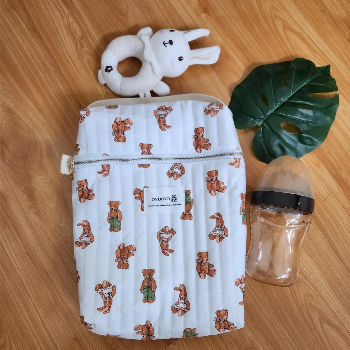 Bolsa de pañales portátil lavable reutilizable con organizador - imagen 4