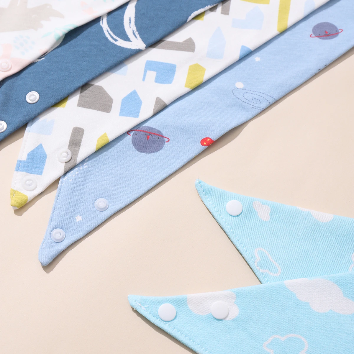 Babero bandana impermeable de algodón – Suave y absorbente - imagen 5