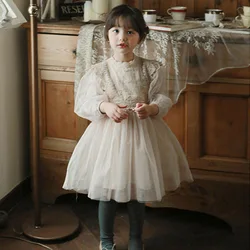 Vestido de princesa para niña con tul y encaje – MILANCEL