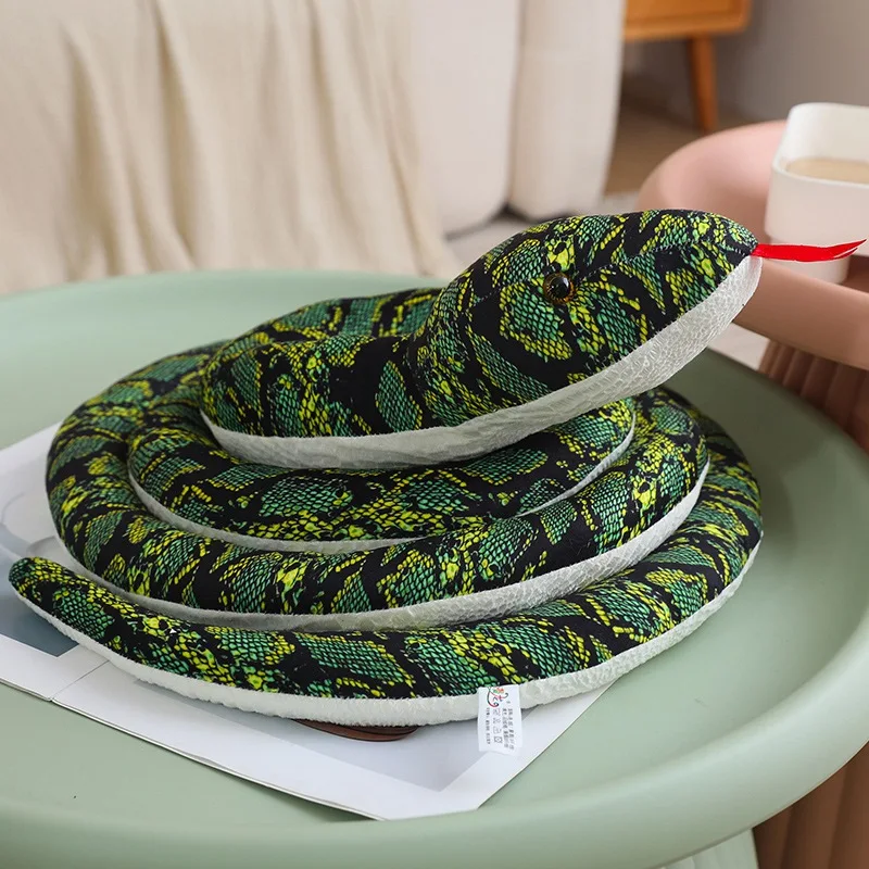 Cojín serpiente de peluche Giant Cobra, largo suave - imagen 4