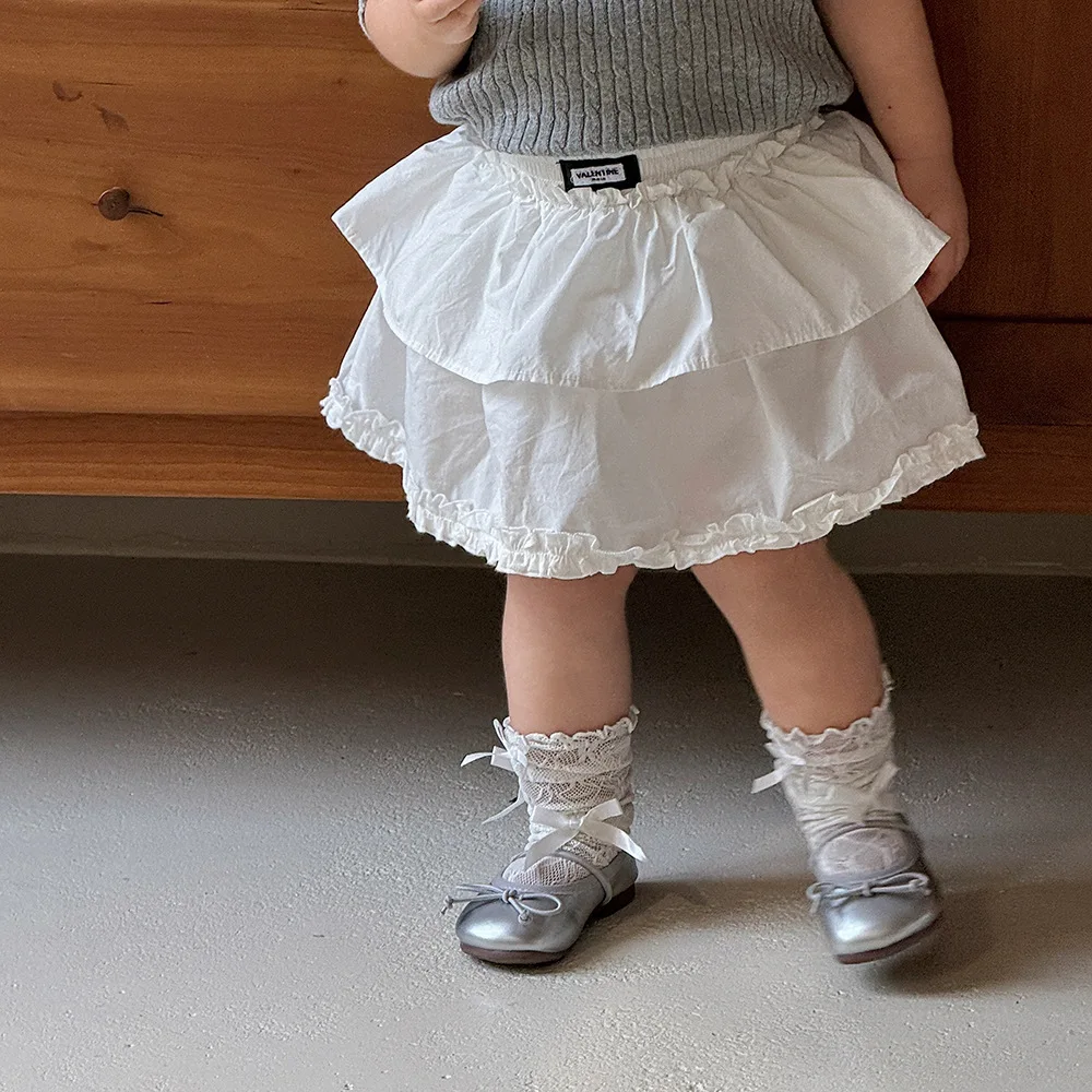 Falda de niña de verano con capas y estilo princesa - imagen 4