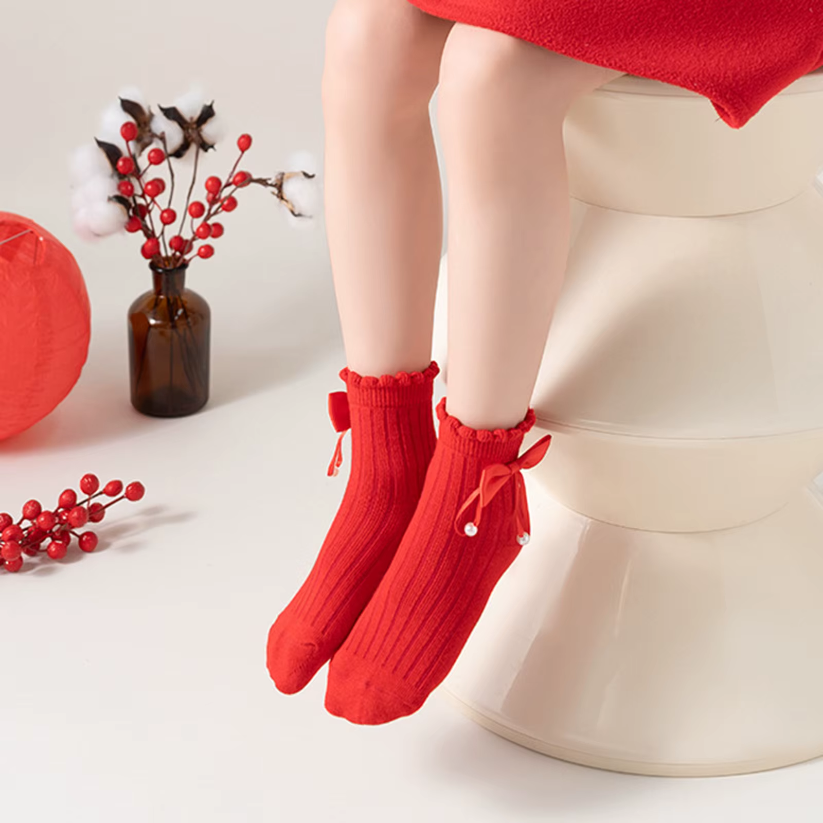 Tregren calcetines algodón bebé niño suaves – Punto liso - imagen 2