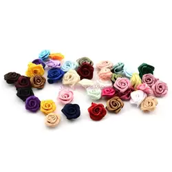 Apliques de cinta con rosas para decorar ropa de bebé