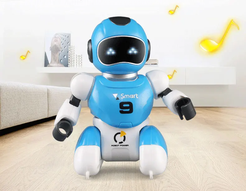 Vista lateral del robot mostrando su tamaño y diseño