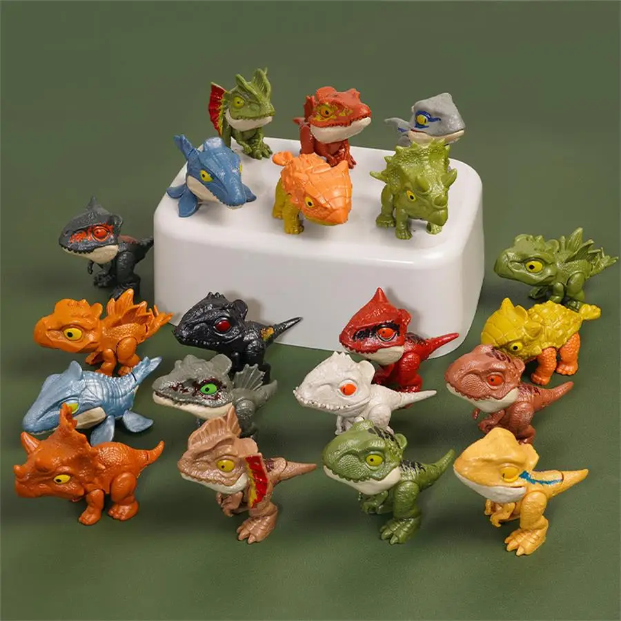 Juguete dinosaurio tiranosaurio mini animal con articulación móvil - imagen 3
