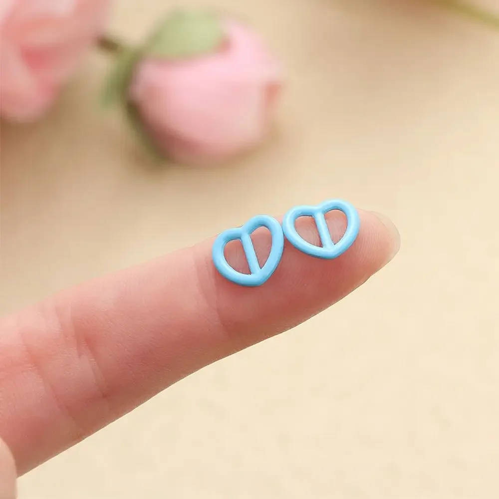 Hebilla corazón metálica mini para muñecas y accesorios infantiles - imagen 5