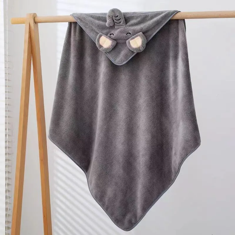 Albornoz de bebé con capucha suave y cálida para baño - imagen 2