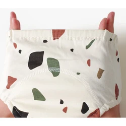 Pantalones cortos de algodón multi-capa reutilizables para bebé
