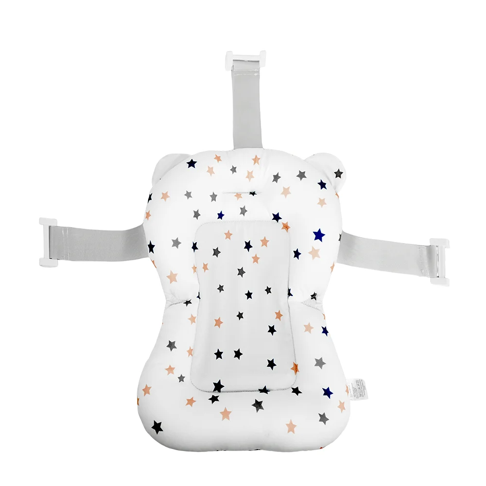 Asiento de baño antideslizante acolchado de malla transpirable estrella